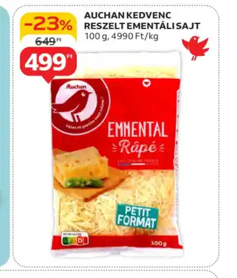 Auchan Auchan Kedvenc Reszelt Emmentáli Sajt ajánlat