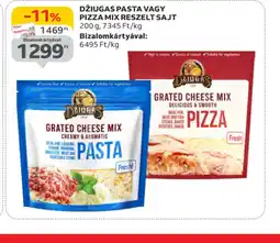 Auchan Džiuga Pasta vagy Pizza Mix Reszelt Sajt ajánlat