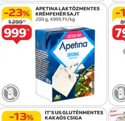 Auchan Apetina Laktzmentes Krémfehér Sajt ajánlat