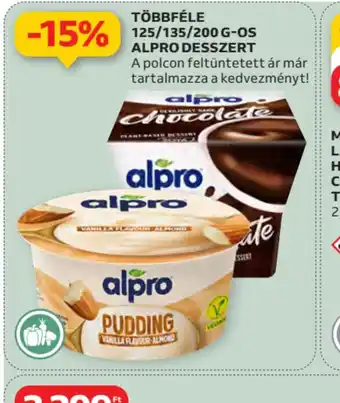 Auchan Többféle 125/135/200 g-os Alpro Desszert ajánlat