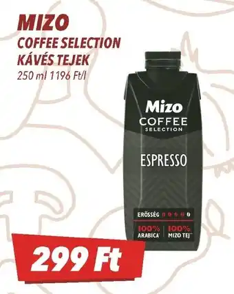 CBA Mizo coffee selection kávés tejek ajánlat