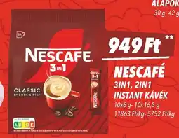 CBA Nescafé 3in1, 2in1 instant kávék ajánlat