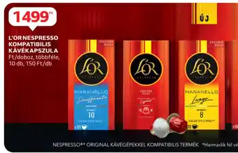 Auchan L'Or Nespresso Kompatibilis Kávé Kapszula ajánlat