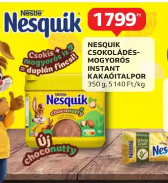 Auchan Nesquik Csokis-mogyors instant kakaitalpor ajánlat