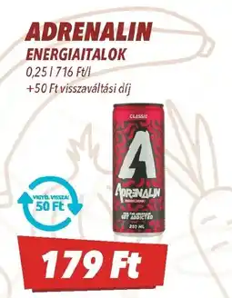 CBA Adrenalin energiaitalok ajánlat