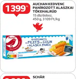 Auchan Auchan Kedvenc Panírozott Alaszkai Tőkehalrúd ajánlat