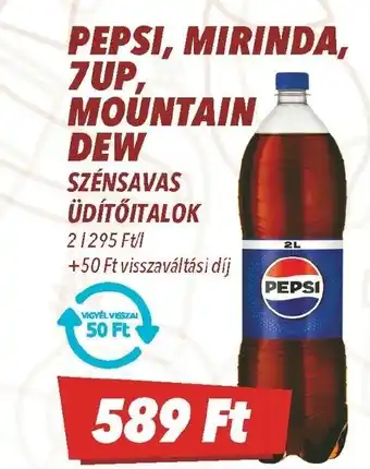 CBA Pepsi, mirinda, 7up, mountain dew ajánlat