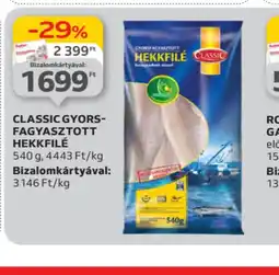 Auchan Classic Gyorsfagyasztott Hekkfilé ajánlat