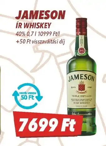 CBA Jameson ír whiskey ajánlat