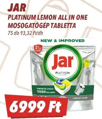 CBA Jar platinum lemon all in one mosogatógép ajánlat