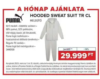 Hervis Puma® Hooded sweat suit tr cl ajánlat