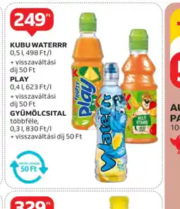 Auchan Kubuwaterr, Play, Gyümölcsital ajánlat