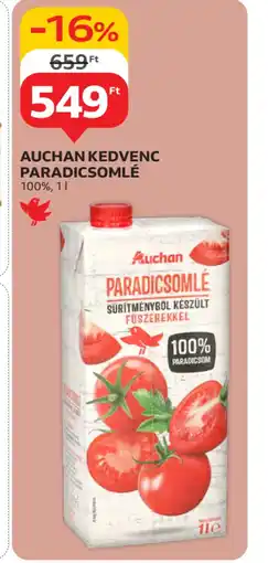 Auchan Auchan Kedvenc Paradicsomlé ajánlat