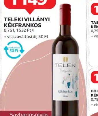 Auchan Teleki Villányi Kékfrankos ajánlat