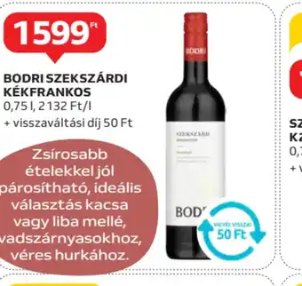 Auchan Bodri Szekszárdi Kékfrankos ajánlat