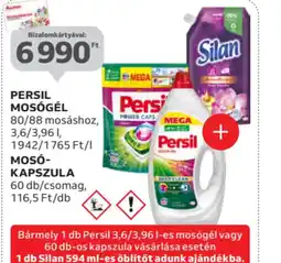 Auchan Persil mosgél + moskapszula + Silan öblítő ajánlat