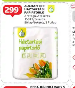 Auchan Auchan Tipp Háztartási Papírtörlő ajánlat