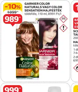 Auchan Garnier Color Naturals vagy Color Sensation Hajfesték ajánlat