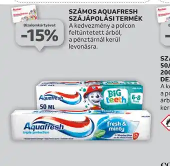 Auchan Számos Aquafresh szájápolási termék ajánlat