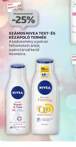 Auchan Számos Nivea test- és kézápol termék ajánlat