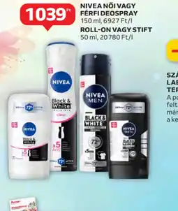 Auchan Nivea Női vagy Férfi Deospray ajánlat