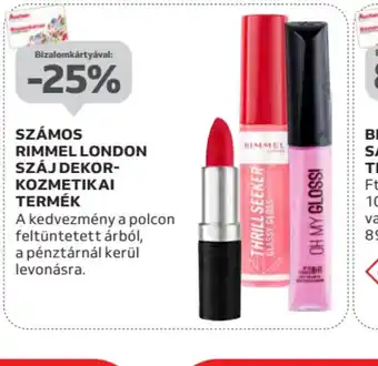 Auchan Számos Rimmel London Száj Dekor-Kozmetikai Termék ajánlat