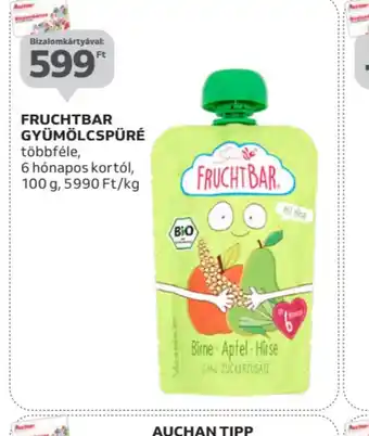 Auchan Fruchtbar Gyümölcspüré ajánlat