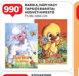 Auchan Barika, Hapi vagy Tapsi és barátai húsvéti kifestő ajánlat