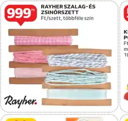 Auchan Rayher Szalag- és Zsinrkészlet ajánlat