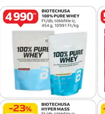 Auchan BiotechUSA 100% Pure Whey ajánlat