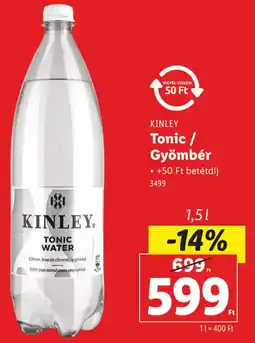 Lidl KINLEY Tonic / Gyömbér ajánlat