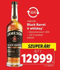 Lidl JAMESON Black Barrel ír whiskey ajánlat