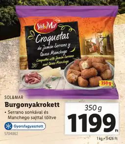 Lidl SOL&MAR Burgonyakrokett ajánlat