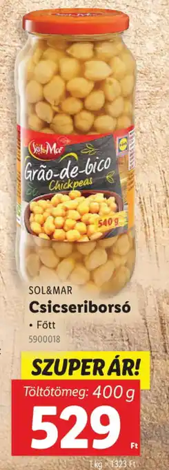 Lidl SOL&MAR Csicseriborsó ajánlat