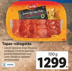 Lidl SOL&MAR Tapas-válogatás ajánlat