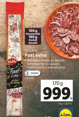 Lidl SOL&MAR Fuet extra ajánlat