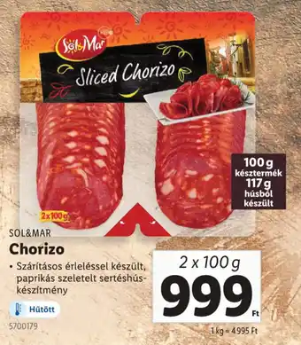 Lidl SOL&MAR Chorizo ajánlat