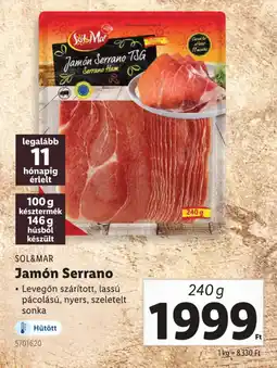 Lidl SOL&MAR Jamón Serrano ajánlat