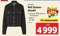 Lidl Esmara Női farmerdzseki ajánlat