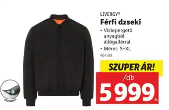 Lidl LIVERGY Férfi dzseki ajánlat