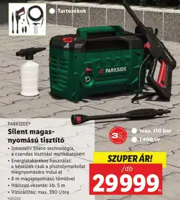 Lidl PARKSIDE Silent magasnyomású tisztító ajánlat