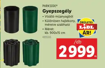 Lidl PARKSIDE Gyepszegély ajánlat