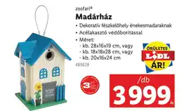 Lidl Zoofari madárház ajánlat