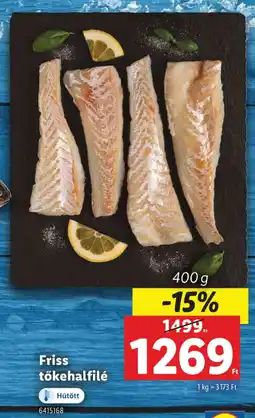 Lidl Friss tőkehalfilé ajánlat