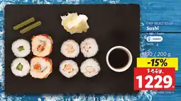 Lidl CHEF SELECT TO GO Sushi ajánlat