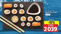 Lidl CHEF SELECT TO GO Sushi Box 2 före ajánlat