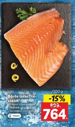 Lidl Bőrös lazacfilé-szelet ajánlat