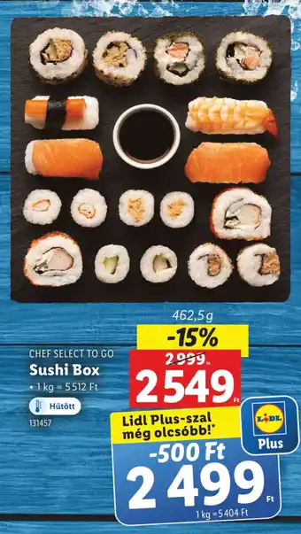 Lidl CHEF SELECT TO GO Sushi Box ajánlat