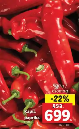 Lidl Kápia paprika ajánlat