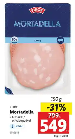 Lidl PIKOK Mortadella ajánlat